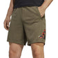 adidas Men's Train Essentials Seasonal Camo Filled Logo Training Shorts Green Size XX-Large