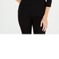 Karen Scott Cotton Embellished Cat-Graphic T-Shirt Black Size S