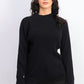 Karen Scott Women's Cotton Ribbed Turtleneck Top Black Size X-Large
