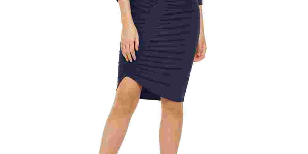 INC International Concepts Women's Sheath Dress Blue Size Large