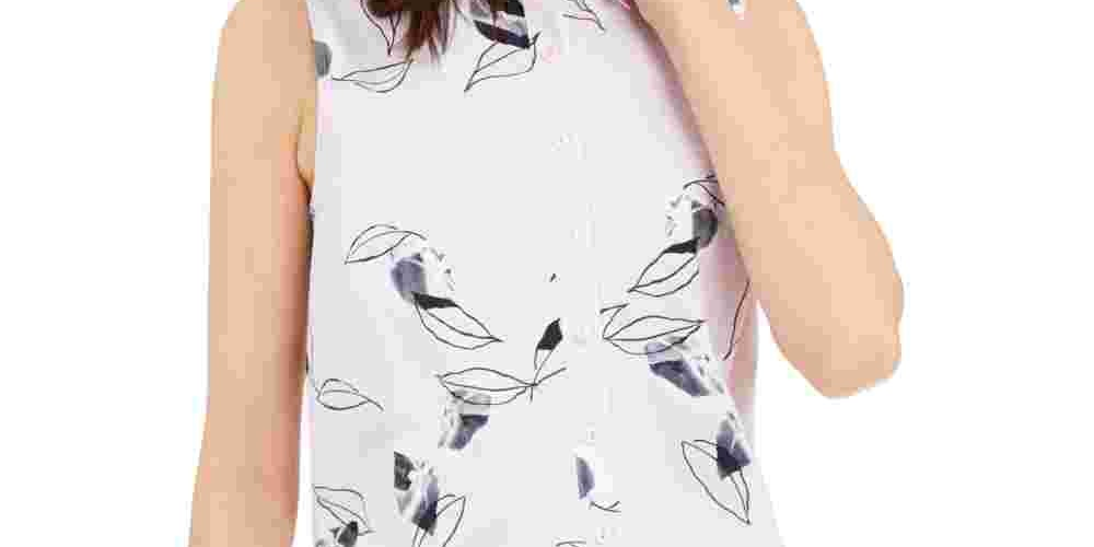 Alfani Women's Printed Tunic Pink Size Large