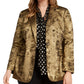 Bar III Women's Trendy Plus Size Metallic One-Button Blazer Gold Size 18W