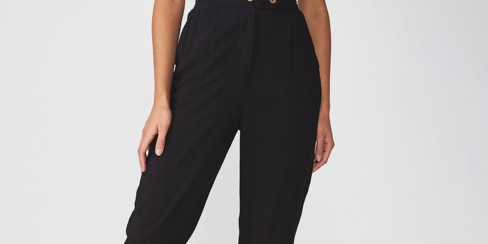 Cotton On Women's Ava Tapered Pant Black Size 6