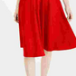 Calvin Klein Women's Fit & Flare Midi Dress Red Size 4