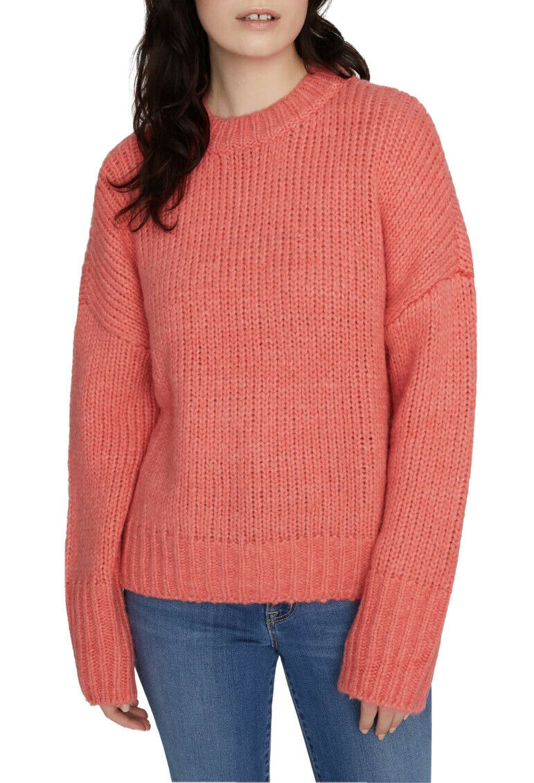 Sanctuary Women's Telluride Sweater Winter Coral Orange Size X-Large