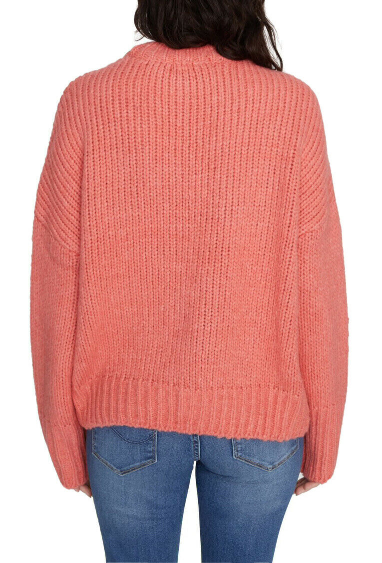 Sanctuary Women's Telluride Sweater Winter Coral Orange Size X-Large