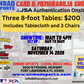 Sinbad Sports Card Show November 14 2026 - Three 8 Foot Vendor Tables