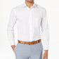 Club Room Men's Classic/Regular Fit Performance Stretch Pinpoint Solid French Cuff Dress Shirt White Size 32-33