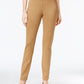 Charter Club Women's Cambridge Skinny Pull-On Tummy-Control Pants Brown Size 14