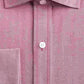 Tasso Elba Men's Herringbone Collared Classic Fit Non Iron Dress Shirt Red Size 16X32-33