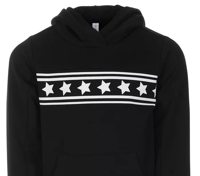 Ideology Toddler Girls Star-Print Hoodie Black Size 3T