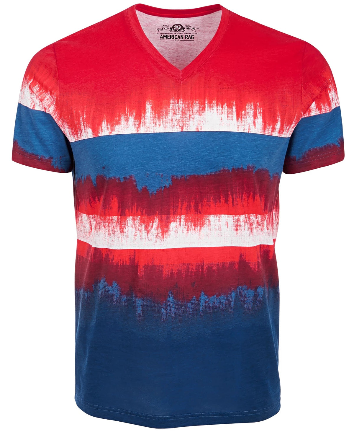 American Rag Men's Colorblocked Dip Dyed T-Shirt Blue Size Small