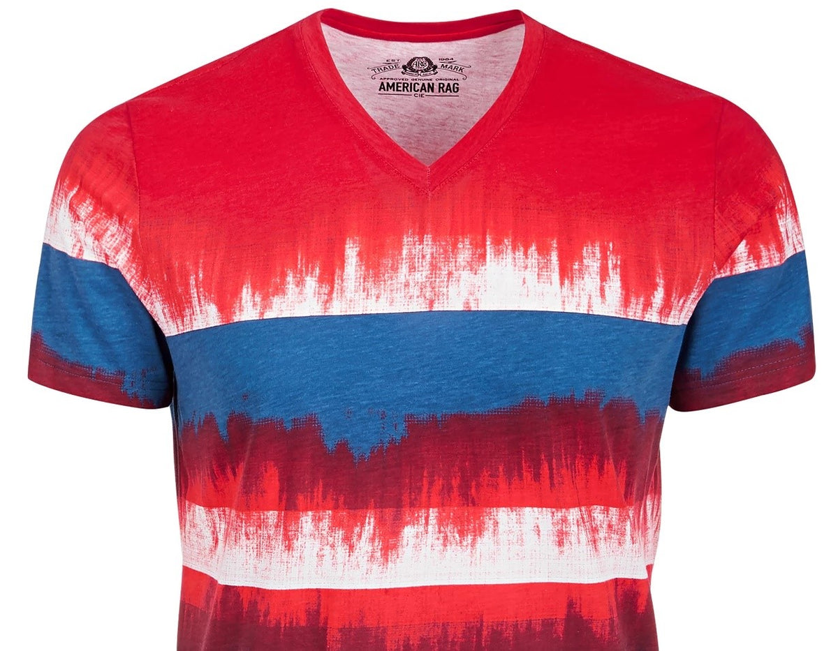 American Rag Men's Colorblocked Dip Dyed T-Shirt Blue Size Small