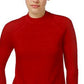 Karen Scott Women's Zip-Back Mock-Neck Sweater Red Size Large