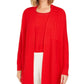 Charter Club Women's Patchwork Cardigan Red Size X-Small
