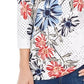 Charter Club Women's Polka Dot Floral Print Top White Size XX-Large