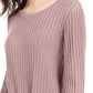 INC International Concepts Women's Ribbed Knotted Sweater Pink Size Small