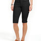 Style & Co Women's Cuffed Skimmer Denim Shorts Black Size 6