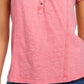 Style & Co Women's Split-Neck Top Bright Pink Size X-Small