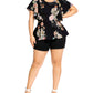 City Chic Women's Trendy Plus Mid Summer Top Black Size Petite Small