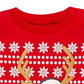 Peanuts Little Boys Snoopy Reindeer Holiday Sweatshirt Red Size 6