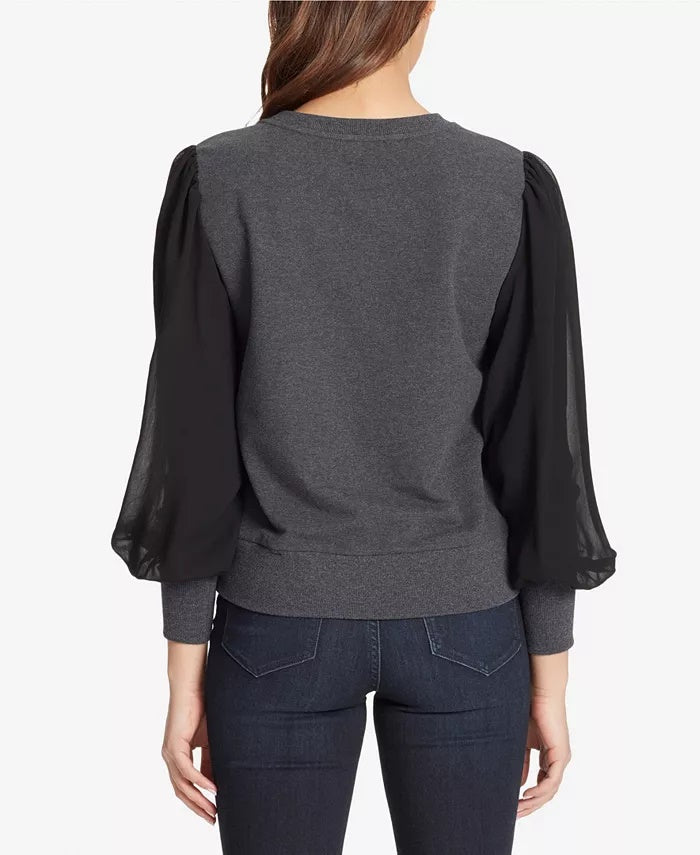 Skinnygirl Women's Crissy Top Dark Gray Size Small