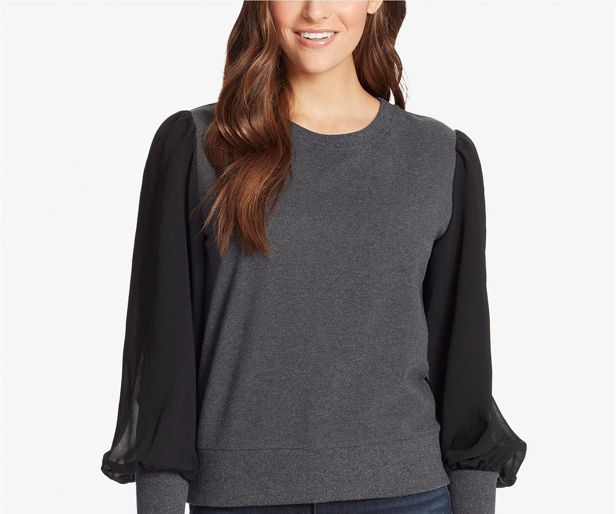Skinnygirl Women's Crissy Top Dark Gray Size Small