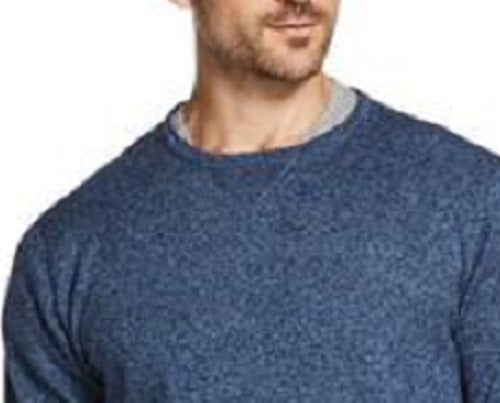 Weatherproof Vintage Men's Sweater Soft Touch Striped Crewneck Blue Size XX-Large