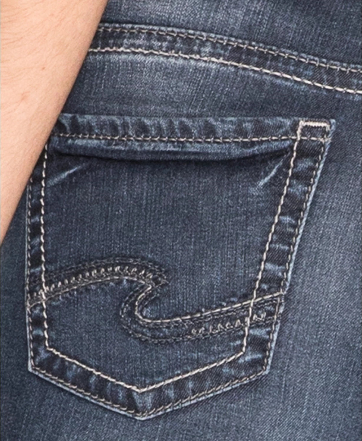 Silver Jeans Co Women's Slim Bootcut Jeans -Dark Blue Size 27x31