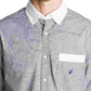 Nautica Men's Oxford Map Print Casual Shirt Grey Size XX-Large