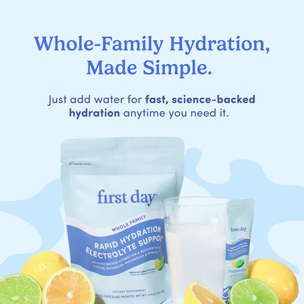 First Day Rapid Hydration Electrolyte Support