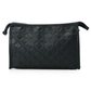 Dr. Susan Spell Black Quilted Cosmetic Bag