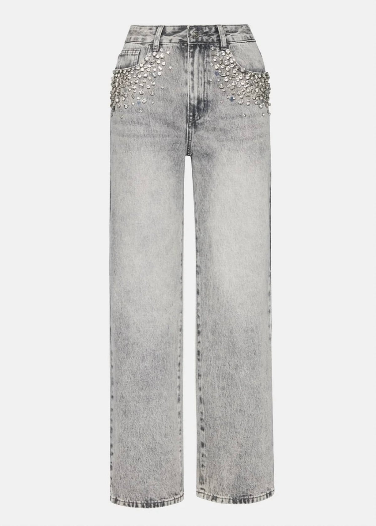 Steve Madden - Eras Straight Leg Embellished Jeans