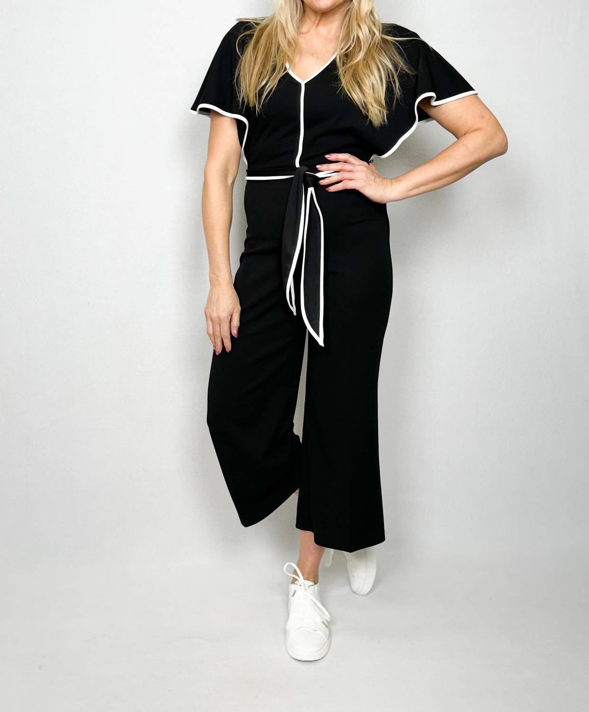 Joseph Ribkoff - Contrast Trim Jumpsuit