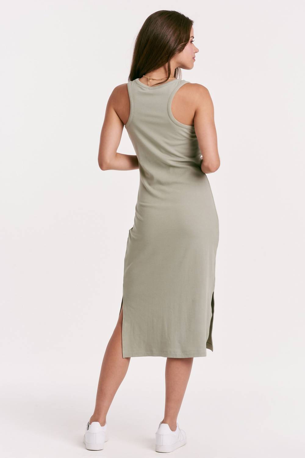 Another Love - Britta Side Slit Midi Dress