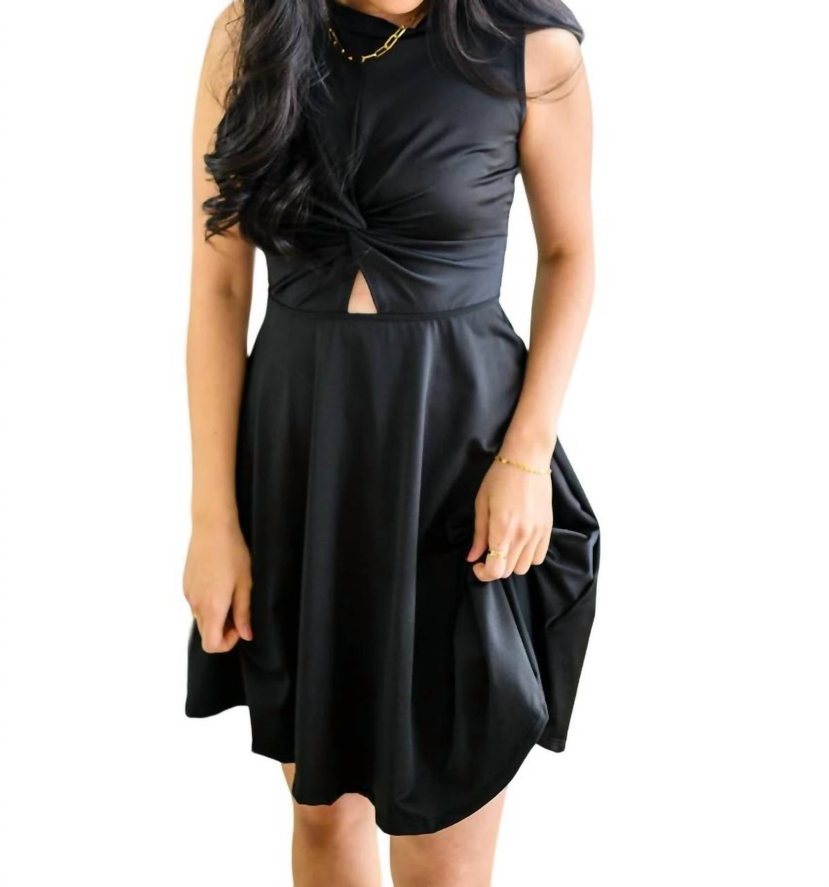 White Birch - Keep Your Cool Two Piece Dress and Shorts Set