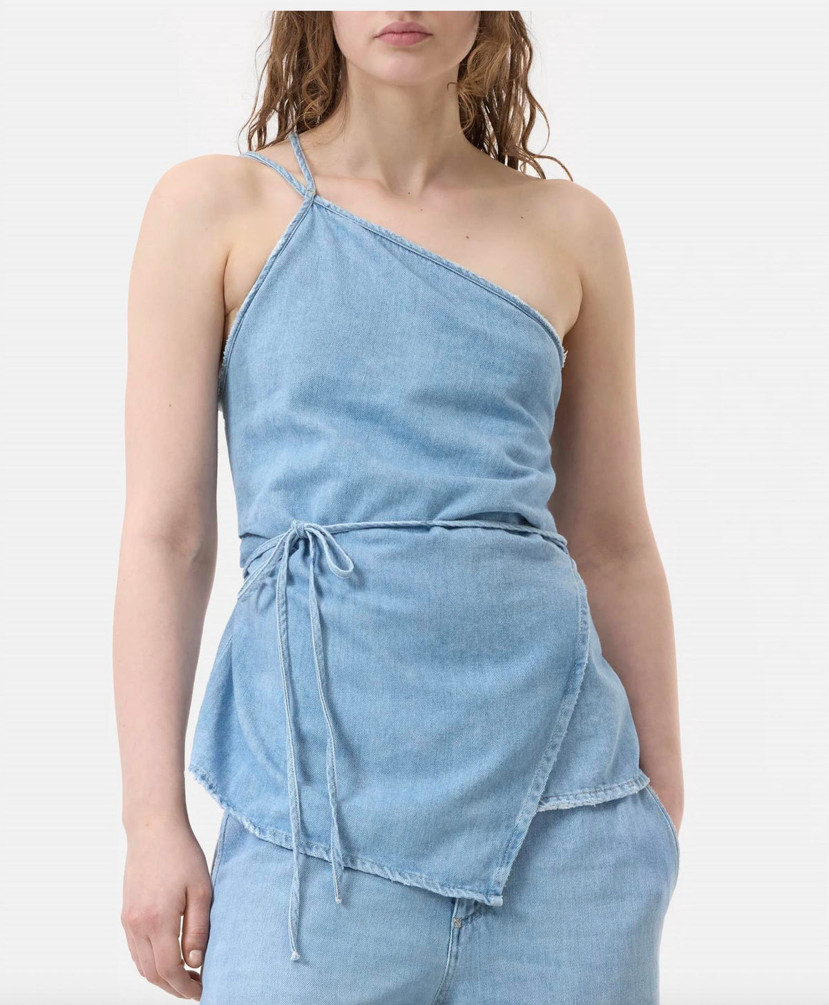 Closed - Denim Sleeveless Wrap Top