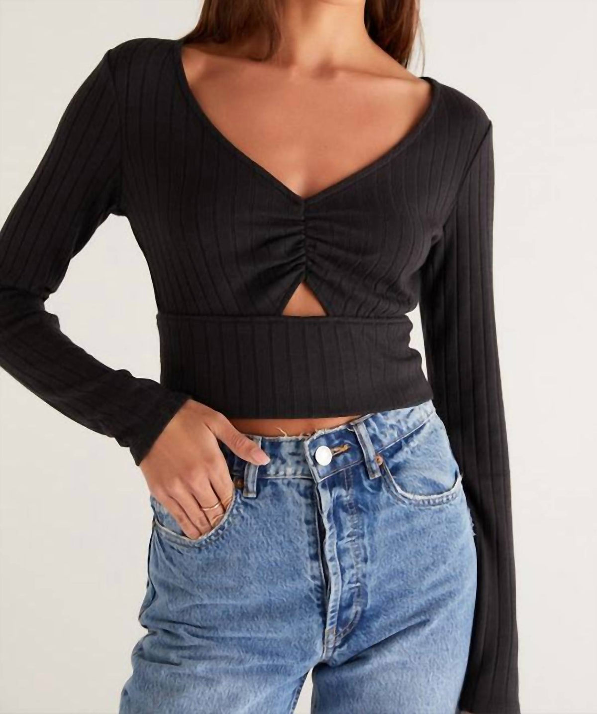 Z Supply - BELLA RIB LONG SLEEVE TOP