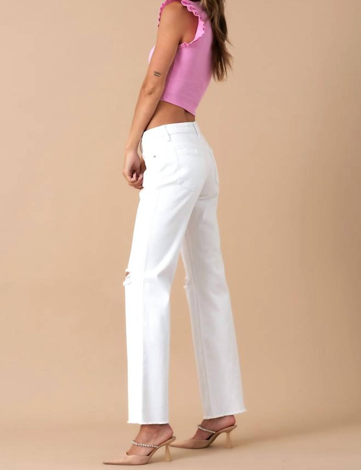 Insane Gene - High Rise Straight Leg Denim Pant