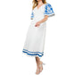 Thml - Embroidered Detail Midi Dress