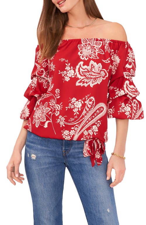 vince-camuto-paisley-off-the-shoulder-blouse-in-dark-red-size-medium