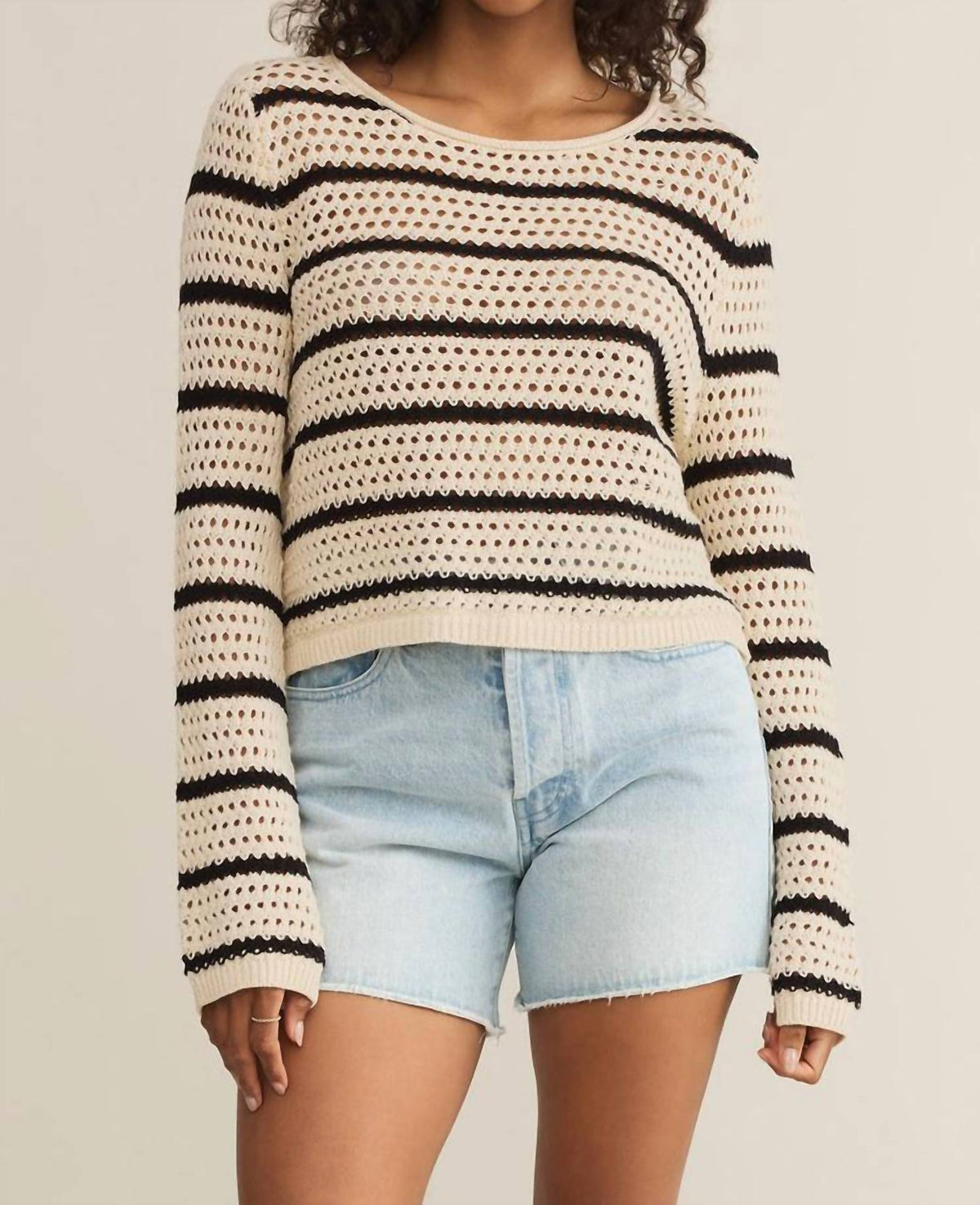 Z Supply - Kit Stripe Crochet Sweater