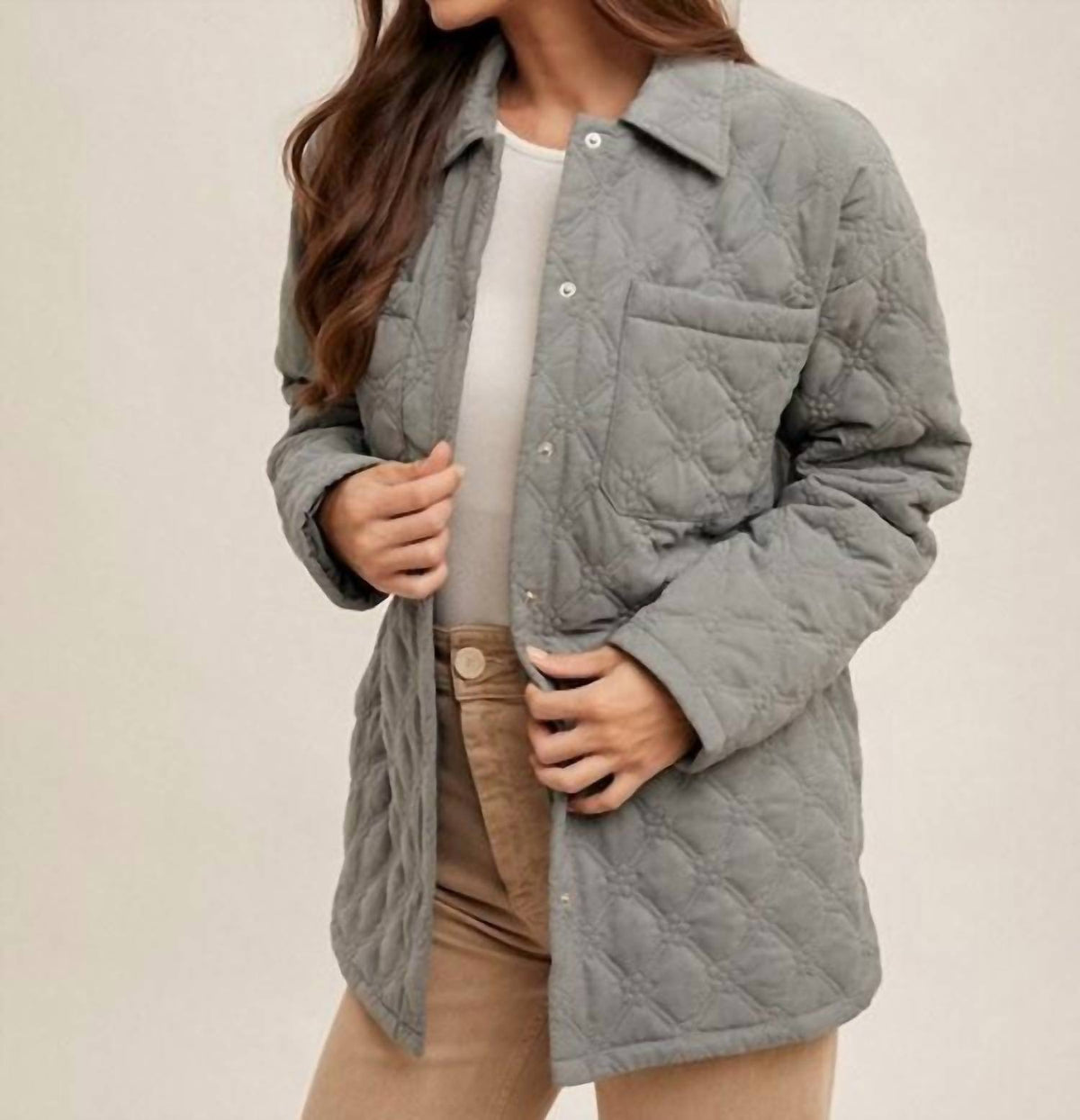 Hem & Thread - Quilted Motif Jacket