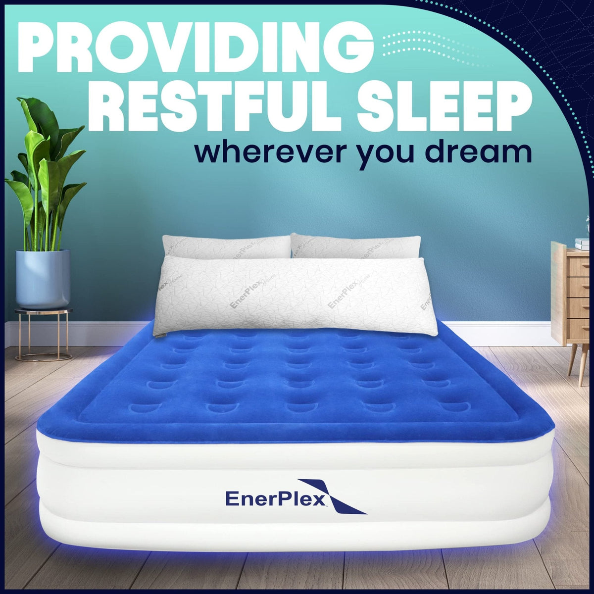 Adjustable Memory Foam Body Pillow- 54 x 20 Inches