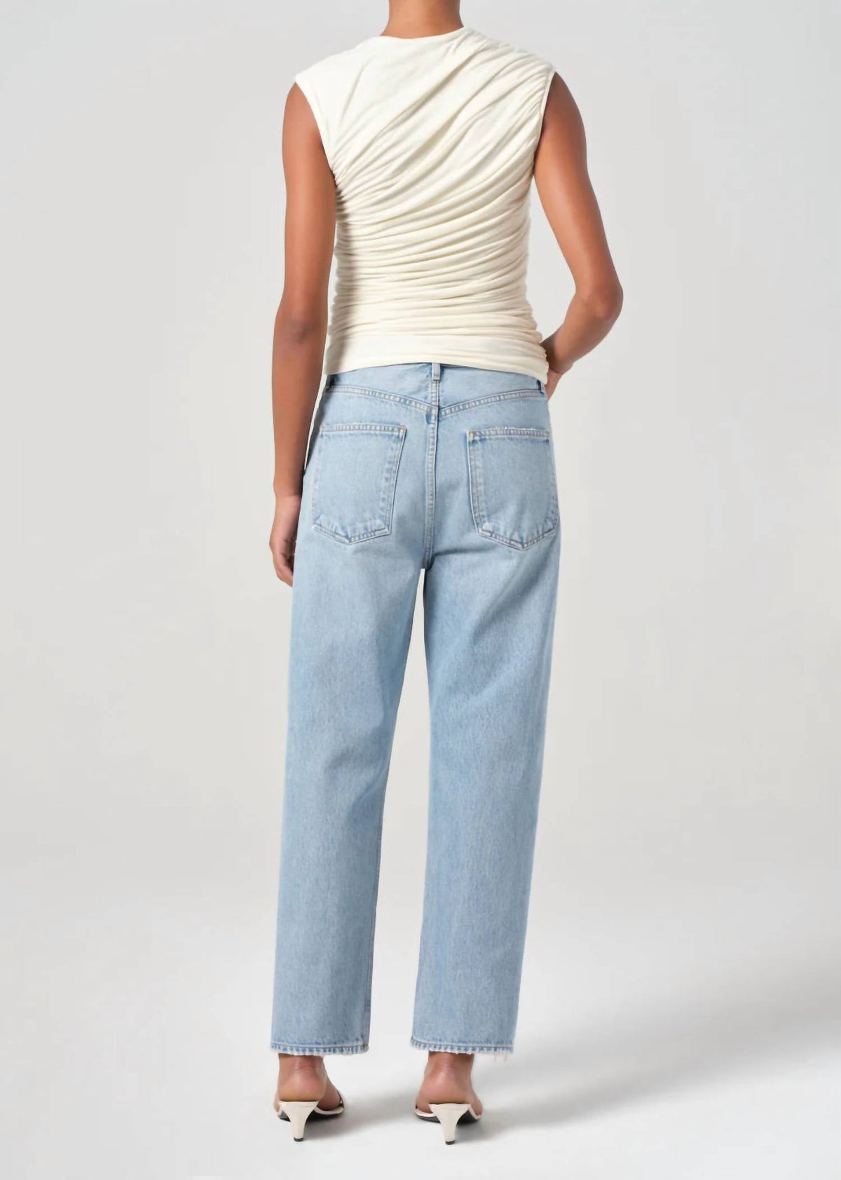 Agolde - 90's Crop Mid Rise Straight Jeans