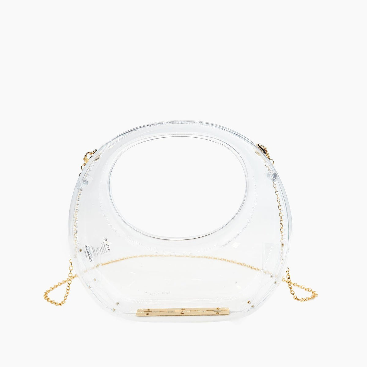 Like Dreams - Women's Moonlit Love Metallic Clear Clutch Bag
