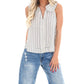 Ee:Some - Look My Way Stripe Collar Top