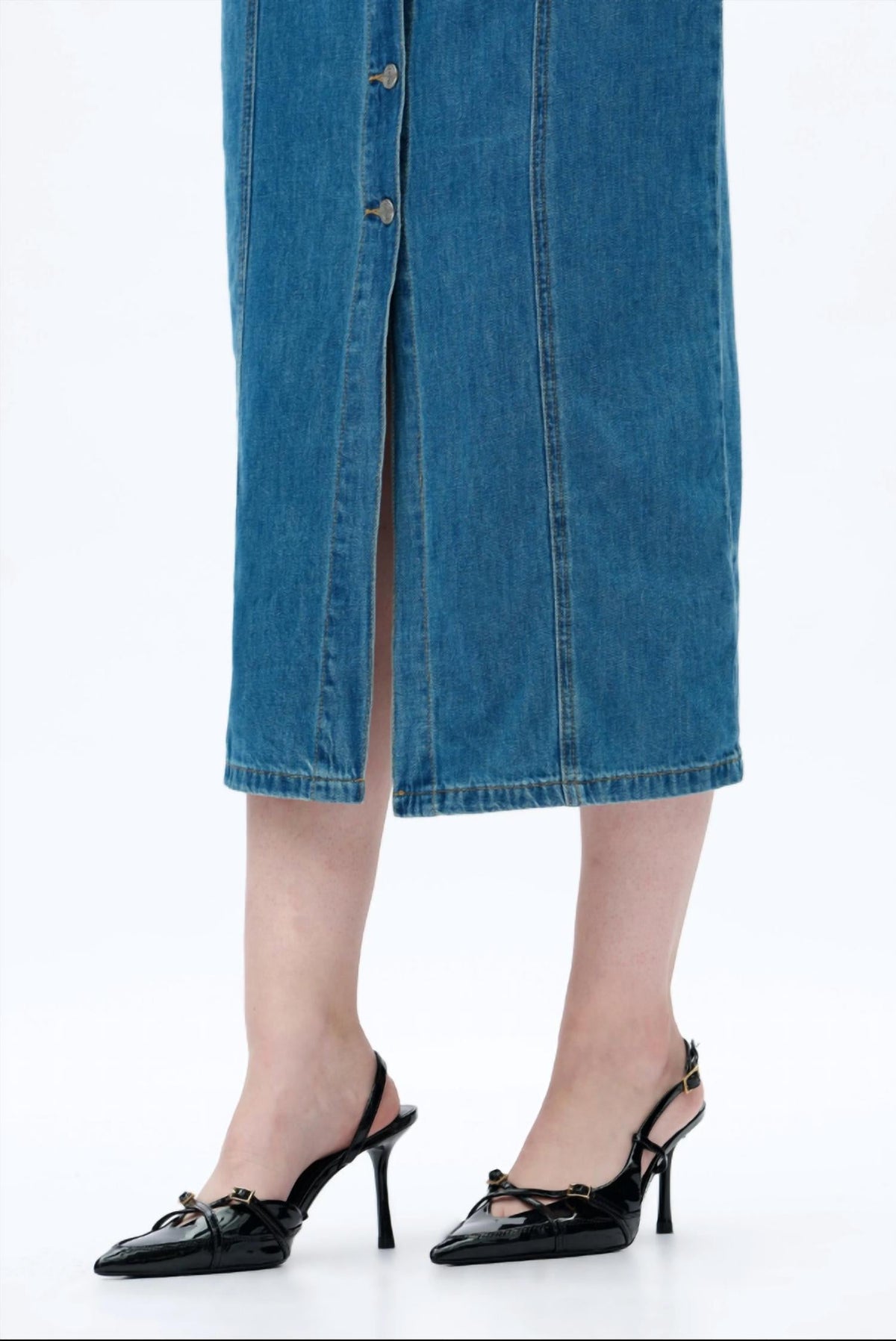 Bayeas - Julia Cardigan Relaxed Fit Denim Dress