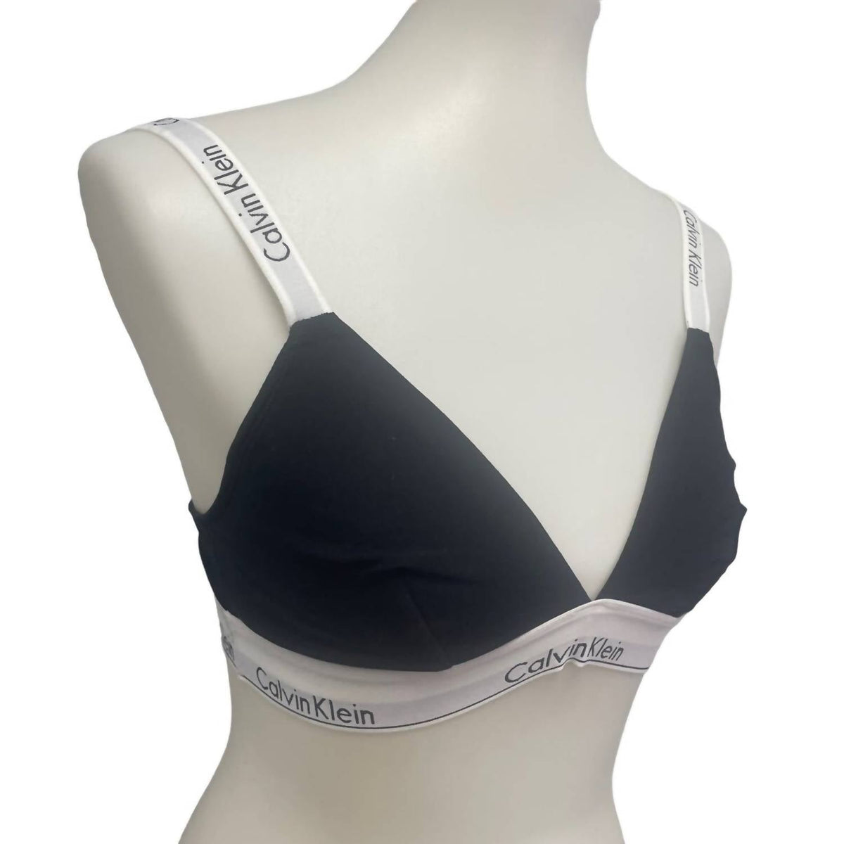 Calvin Klein - Unlined Adjustable Strap Cotton Blend Triangle Bralette