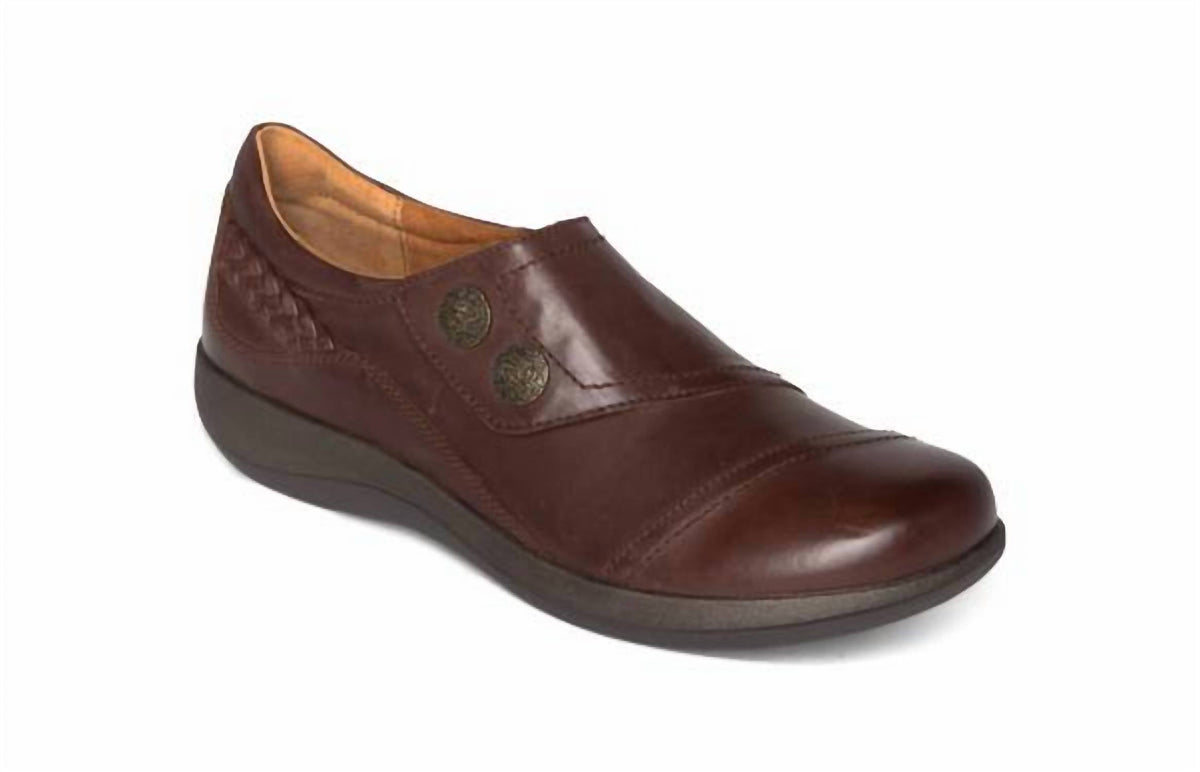 Aetrex - Women's Karina Leather Monk Strap Shoe